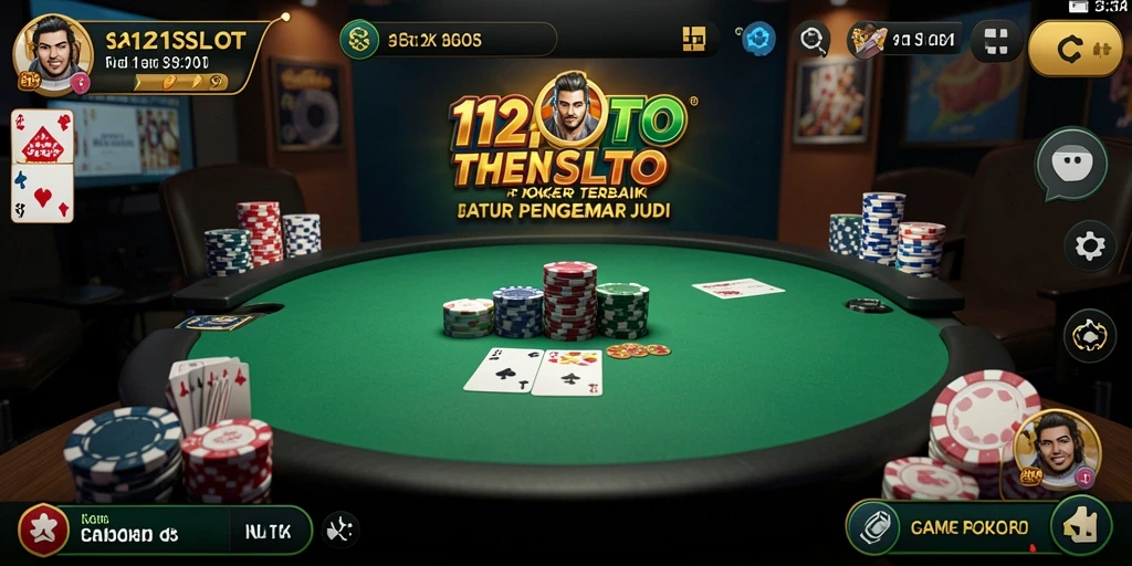 Screenshot gameplay 1121SLOT yang menunjukkan aksi seru permainan Poker.