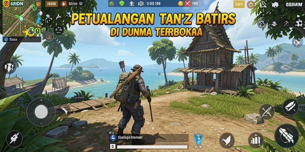 Tangkapan layar gameplay 68IDN yang menampilkan eksplorasi dunia terbuka.