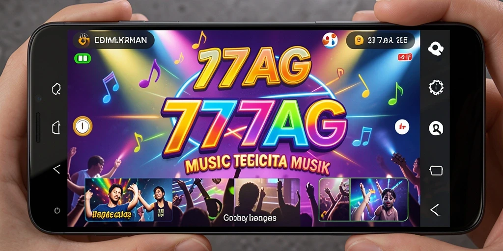 Tampilan gameplay 777AG yang menarik dengan berbagai pilihan lagu.