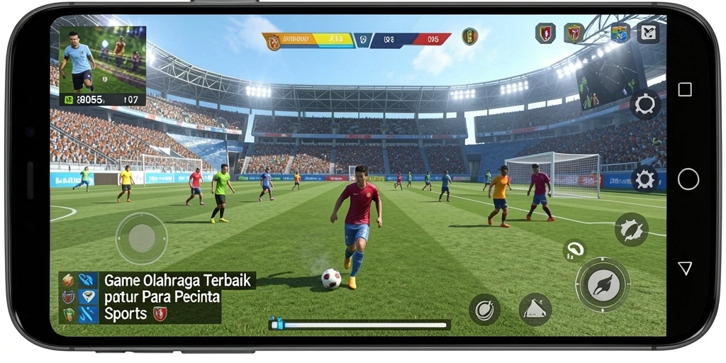 Tampilan utama gameplay 8055 yang menegangkan dan penuh aksi olahraga.