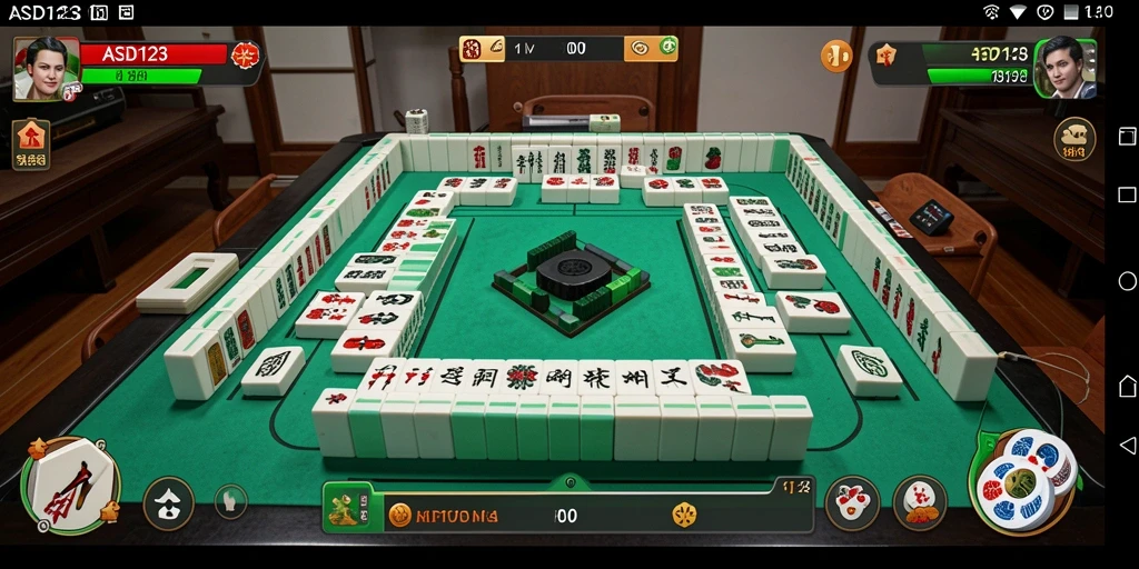 Tampilan gameplay ASD123 yang menampilkan aksi Mahjong yang seru.