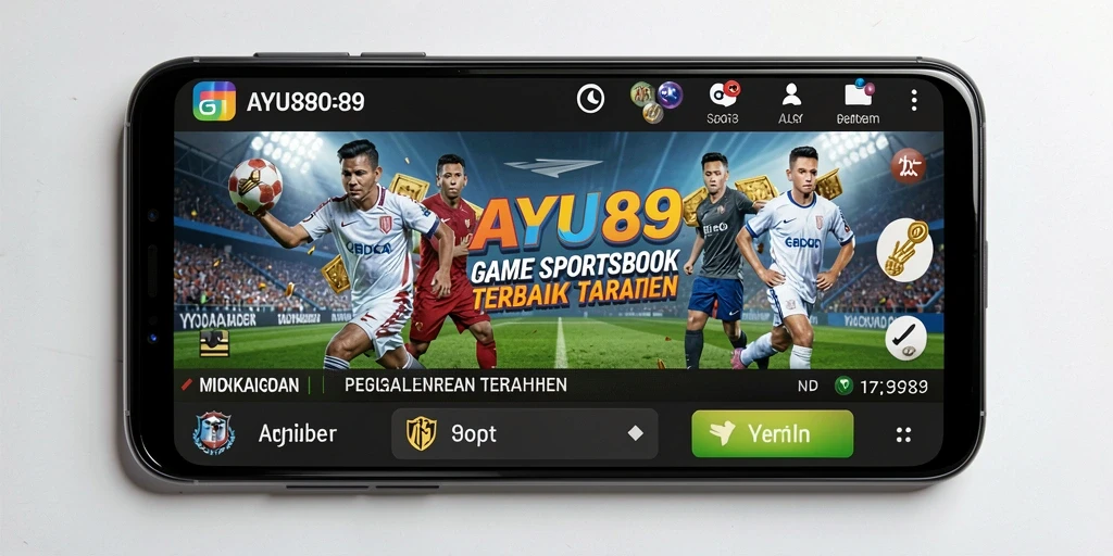 Tampilan antarmuka AYU89 yang menarik dan informatif untuk taruhan Sportsbook.