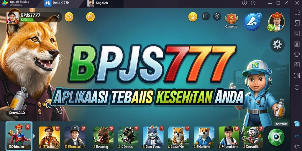Tampilan aplikasi BPJS777 dengan fitur pemantauan kesehatan.
