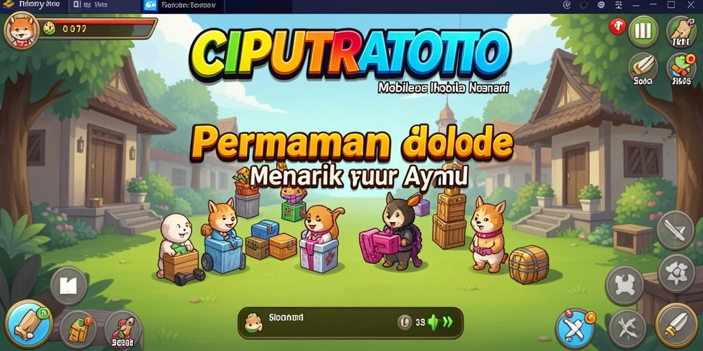 Tampilan utama gameplay CIPUTRATOTO yang menarik dan interaktif.