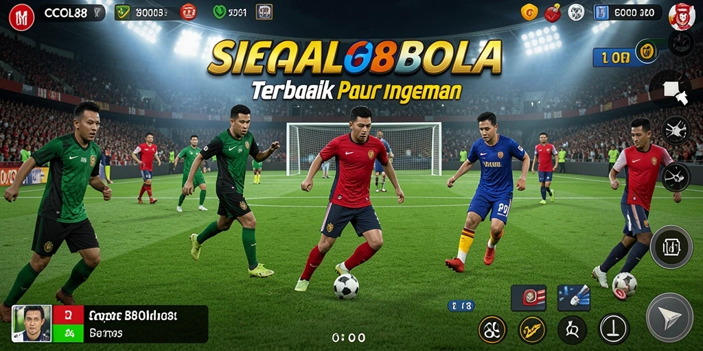 Tangkapan layar gameplay COCOL88 menampilkan pertandingan sepak bola mendebarkan.