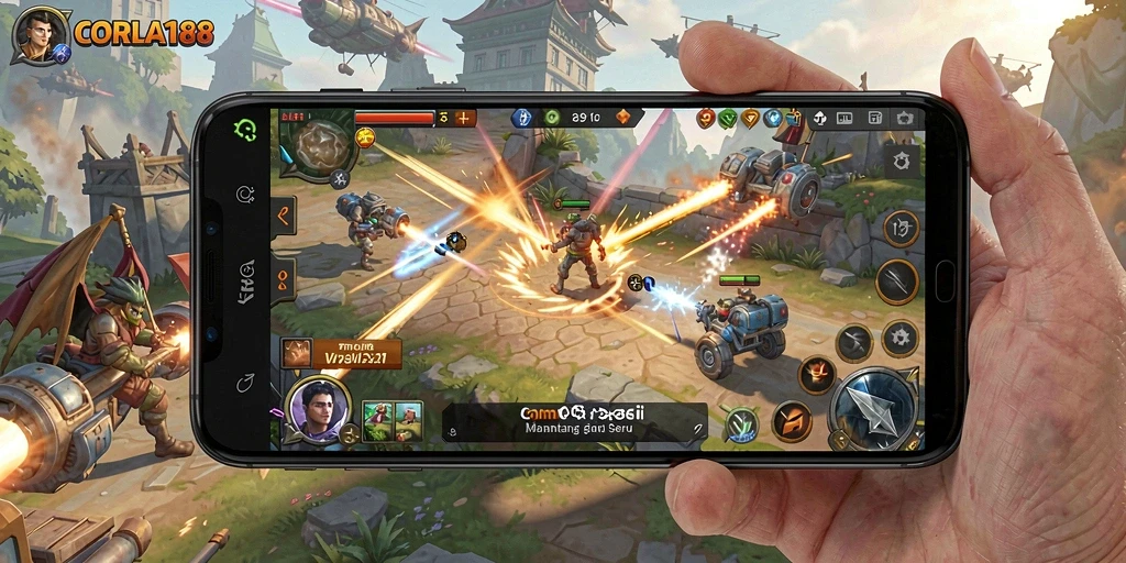 Tampilan gameplay yang menantang dalam CORLA188.