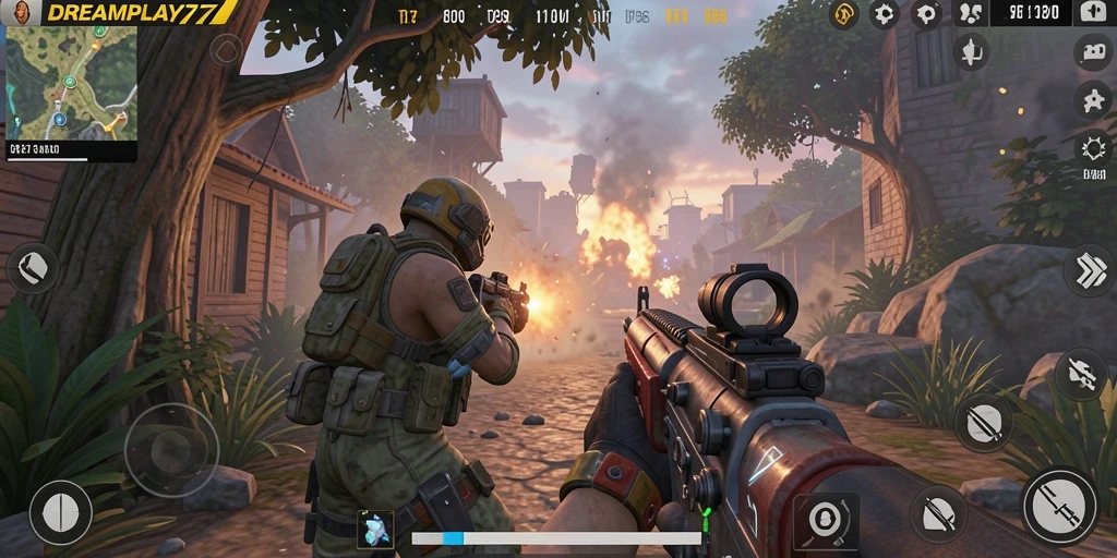 Tangkapan layar utama gameplay menegangkan di DREAMPLAY77.