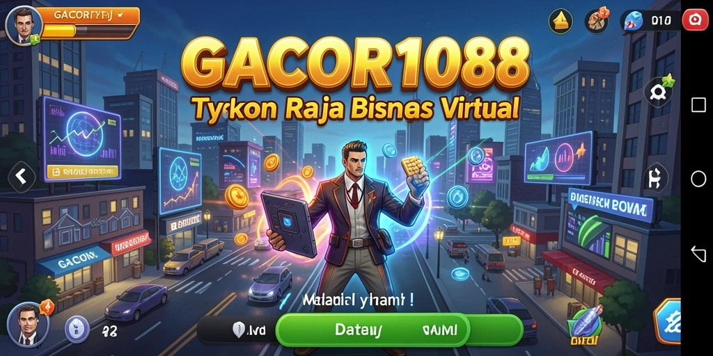 Tampilan gameplay GACOR108 yang seru dan menarik saat mengelola bisnis.
