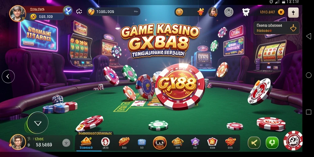Screenshot GX88 menampilkan gameplay Kasino yang seru dan interaktif.
