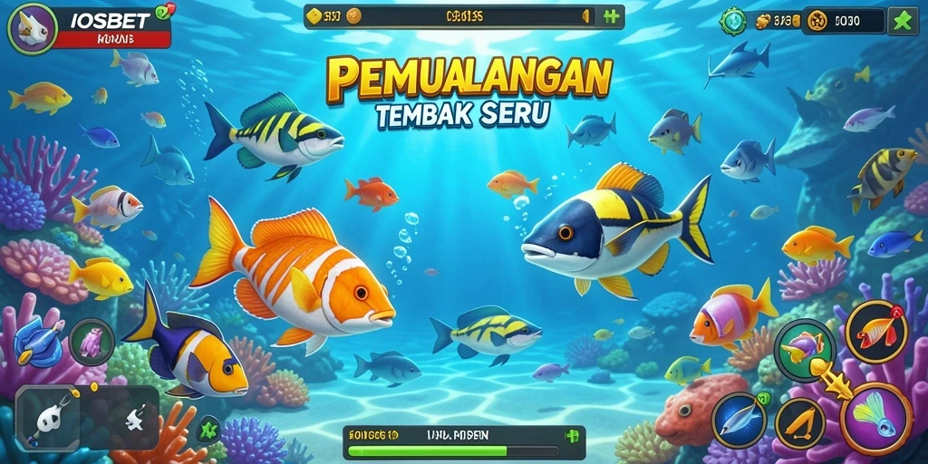 Tampilan gameplay seru dalam aksinya menangkap ikan.