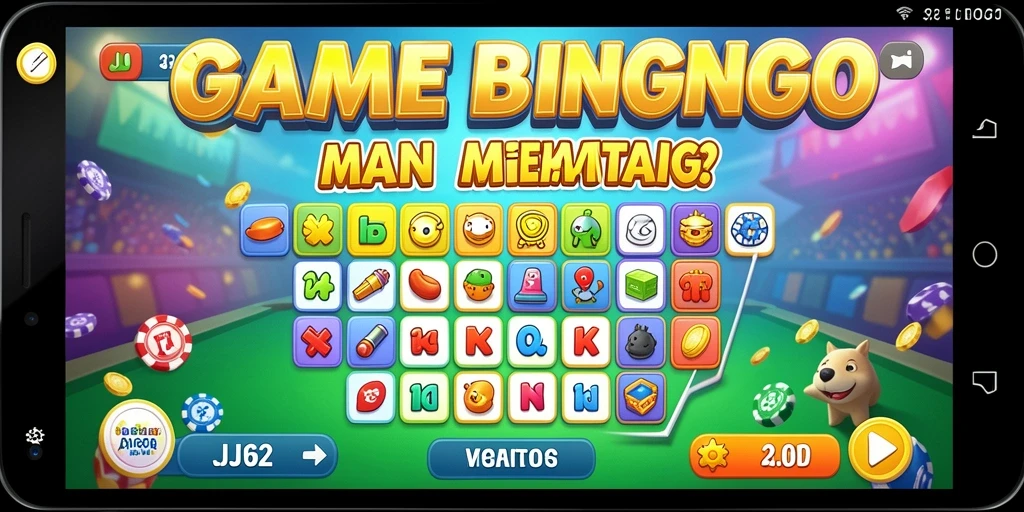 Tampilan gameplay menarik dari JJ62 yang penuh keseruan Bingo.
