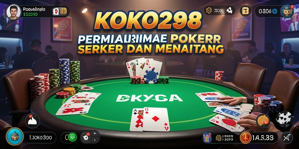 Tampilan gameplay KOKO288 yang menarik dalam permainan Poker.