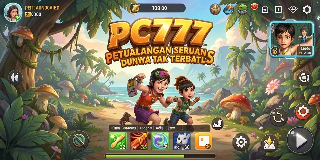 Tangkapan layar dari gameplay PC777 yang menampilkan petualangan seru.