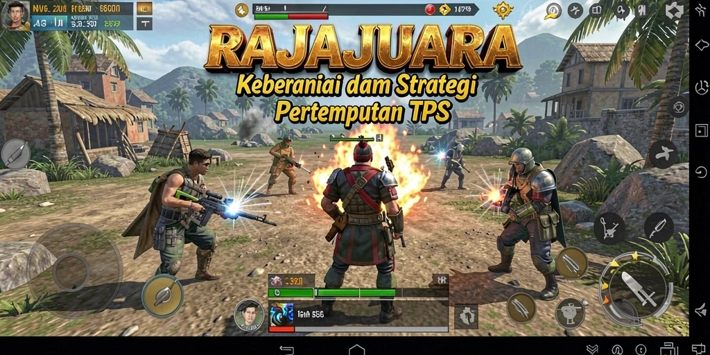 Gameplay mendebarkan dalam pertempuran TPS RAJAJUARA.
