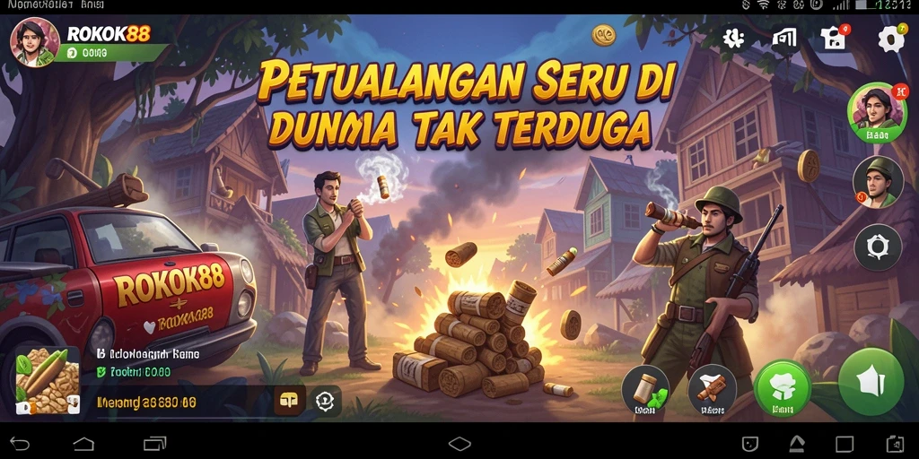 Gameplay seru dalam ROKOK88 dengan tantangan menarik.