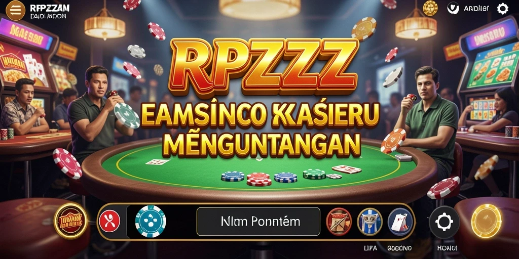 Screenshot menampilkan gameplay seru dari RPZZZ dengan aksi Kasino yang mendebarkan.